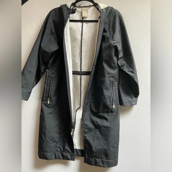 Presto fleece lined hoodie rain trench  zipper jacket Sz M - Picture 5 of 11